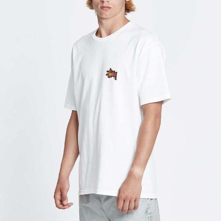 Stussy Fireball Tee Unisex T-shirts White 1904225