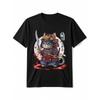 Men'S Samurai Cat Ninja Graphic T-Shirt | Ultra-Soft 100%, Crew Neck, Slight Stretch, Breathable Summer Tee With Unique Japanese Warrior Cat Design,
