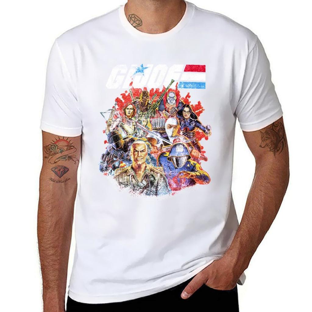 GI. Joe Gruppenfoto Fade T-Shirt Geschenk für Männer und Frauen, Geschenk Halloween-Tag, Thanksgiving, Weihnachts-T-Shirt