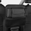 Car Seat Middle Storage Organizer Leather Armrest Hanging Cup Tissue Bag Holder Phone Glasses Ipad Pocket For Rear Seat Interior
