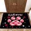 1PC WELCOME Charactor Door Mats Kitchen Rugs Non-Slip Pop Design Living Room Rugs Bath Mat Carpet for Home Sink Laundry Decor