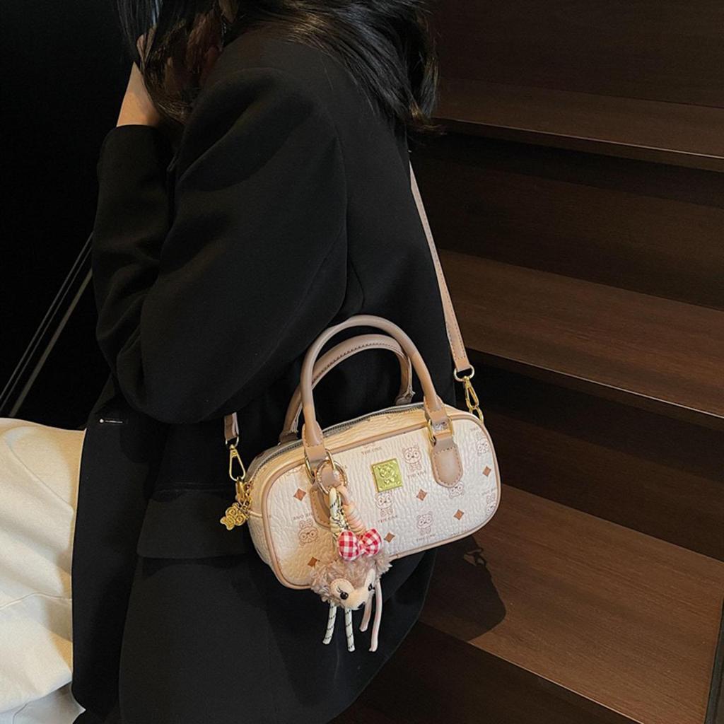 Women's mini small square bag fashionable and versatile retro printed handbag single shoulder crossbody small square bag