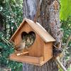 Hanging Bird Nest Box Handmade Parrot Nest House Parrot Breeding Box  Garden Decoration