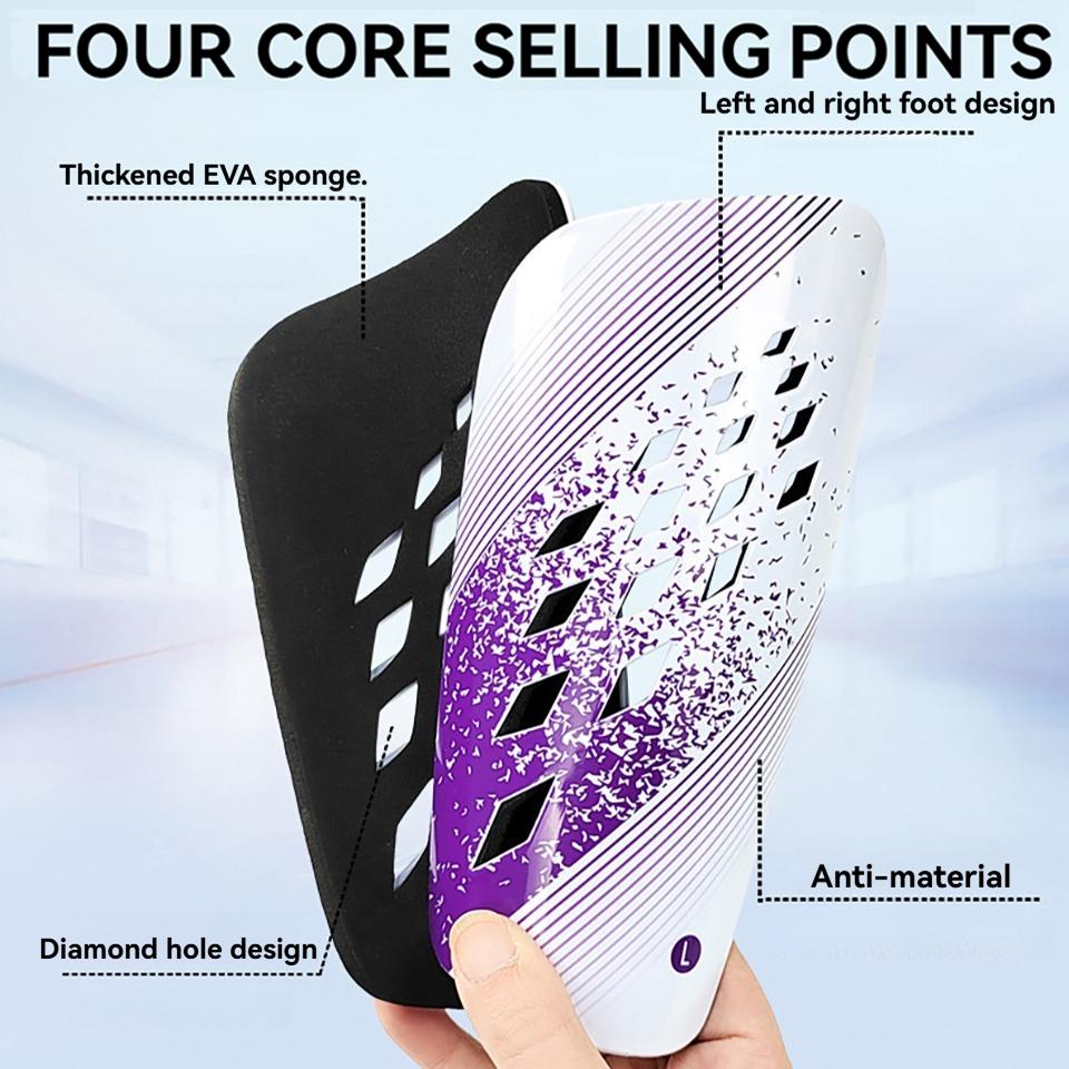 Loogdeel 1 Pair Soccer Shin Guards Breathable Football Shin Pad Small Shin Pad For Kid Adult Soccer Player