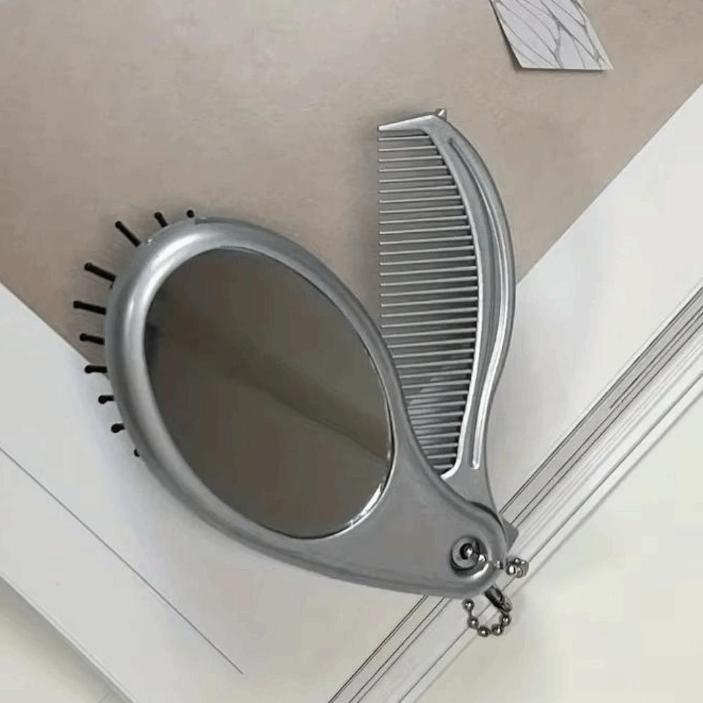 Foldable Portable Hair Brush 3 in1 Travel Massage Comb Air Cushion Comb Essential Tool