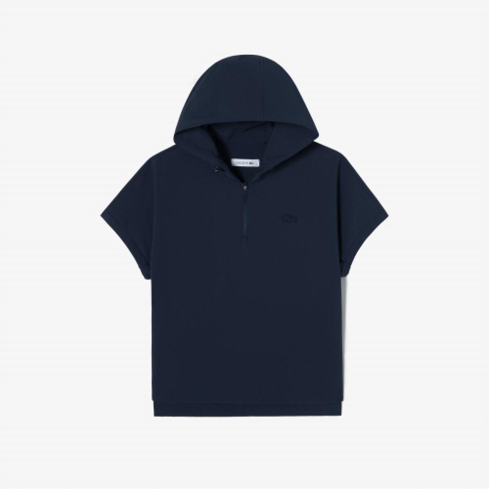 

LACOSTE Женский комплект на присосках с капюшоном и короткими рукавами [Темно-синий]