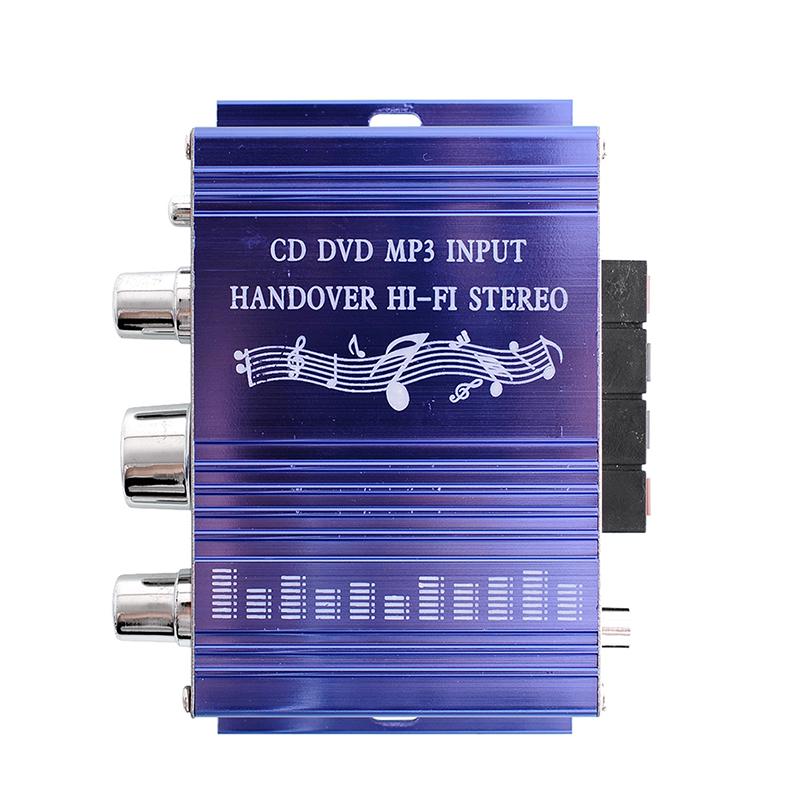 HiFi Bass Tuning 12V Mini Auto Car Stereo Amplifier 2 Channel Audio