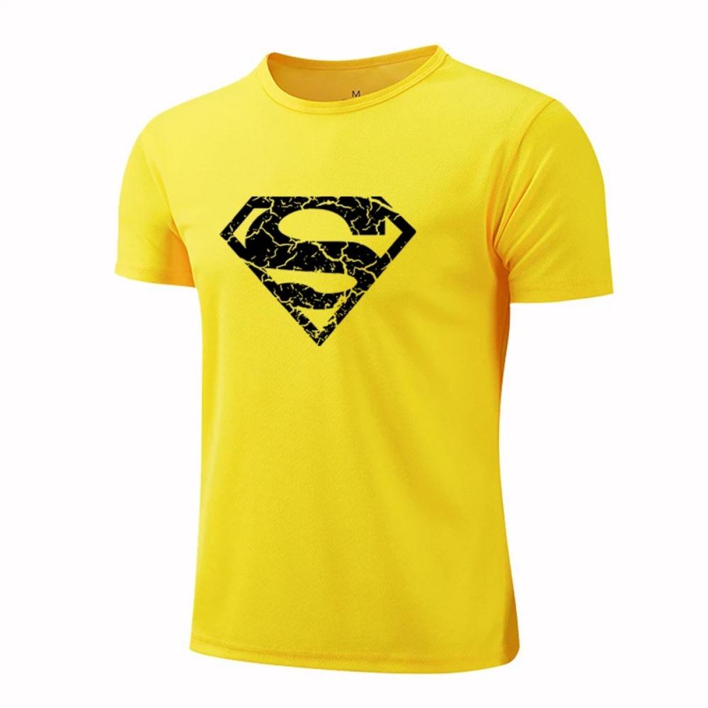 Men'S Running Sports Quick-Drying Breathable Short-Sleeved T-Shirt Summer Fashion Round Neck Loose And Comfortable Top T-Shirt