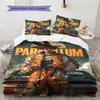 Set Copripiumino Trapuntato con Fantasia Cartone Animato Federa Decorazione per la Casa Regalo di Compleanno (1 * copripiumino + 2 * federa, senza nucleo)