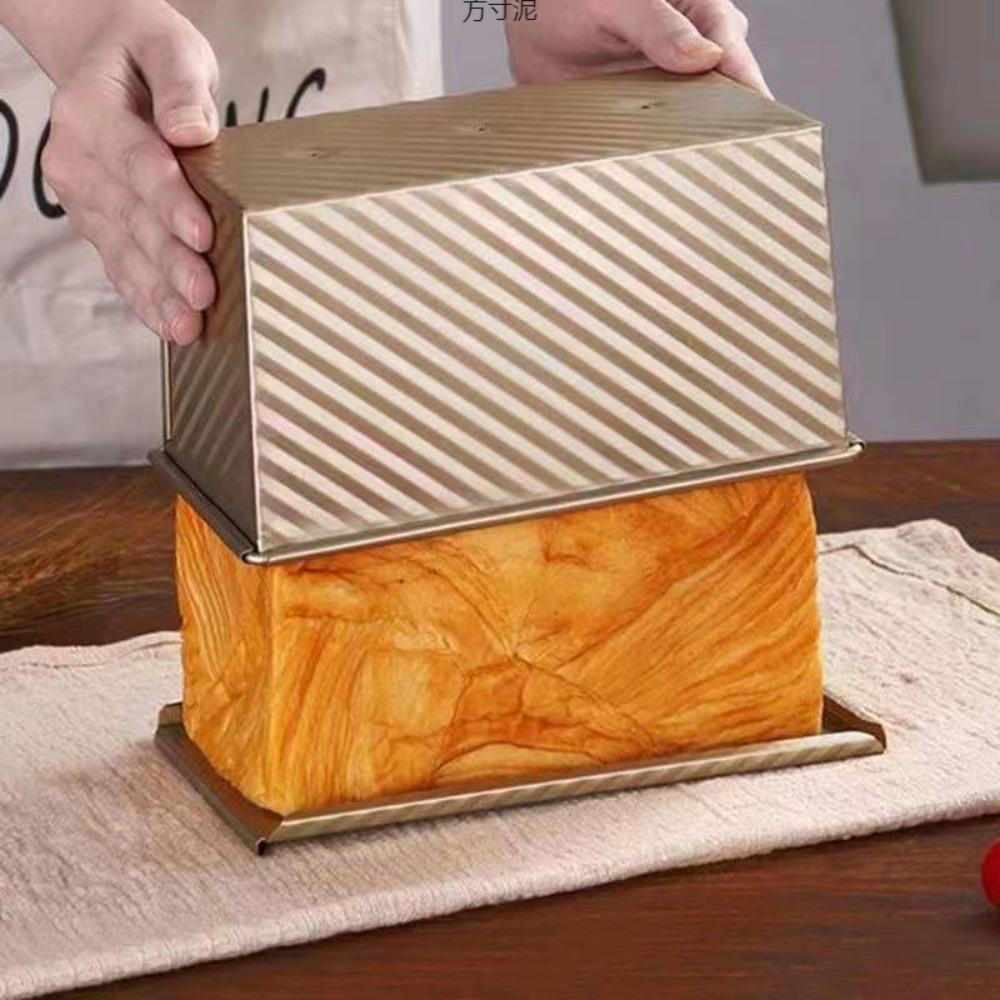 with Cover Bread Baking Mould Rectangle Shape Cake Toast Box Loaf Pan Oven Cake Baking Making Tool