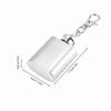 2pcs 1 oz Stainless Steel Liquor Bottle Silver Pocket Wine Bottle Alcohol Bottle Keychain  Gift