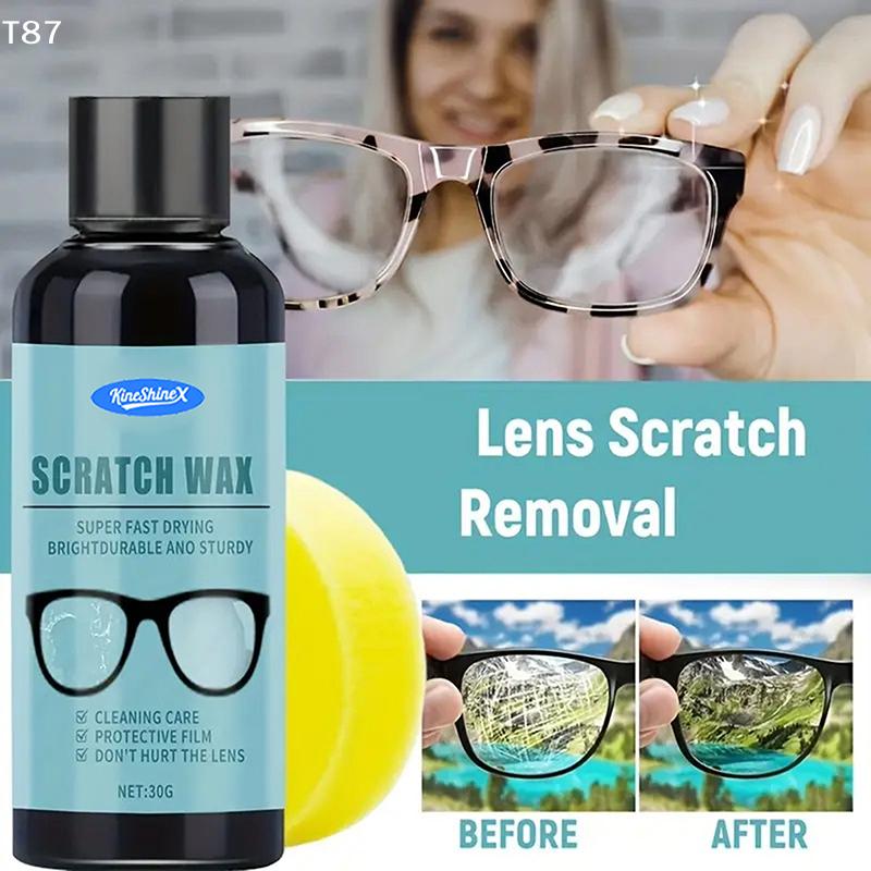 Lucidatura Tracce Lente e Montatura Occhiali, Lucidatura Tracce Lente, Lucidatura a Specchio, Adatto a Tutti gli Occhiali Crema Ripara Tracce Occhiali
