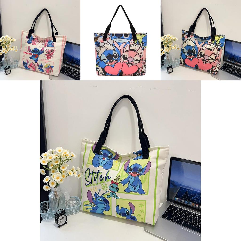 Minnie Cartoon Canvas Tote Bag With Large Capacity For Daily Use