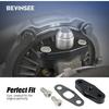 Bevinsee Turbo Olie Toevoer Inlaat Flens Adapter Compatibel met GT42 GT47 GT40 1/8"npt Olie Toevoer Inlaat Flens GT-serie Turbochargers, 6061
