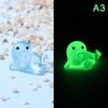 Luminous Seal Marine Animal Ornament Mini Glow Animal Pendant Micro Fish Tank Decoration Landscape Craft Desktop Decoration