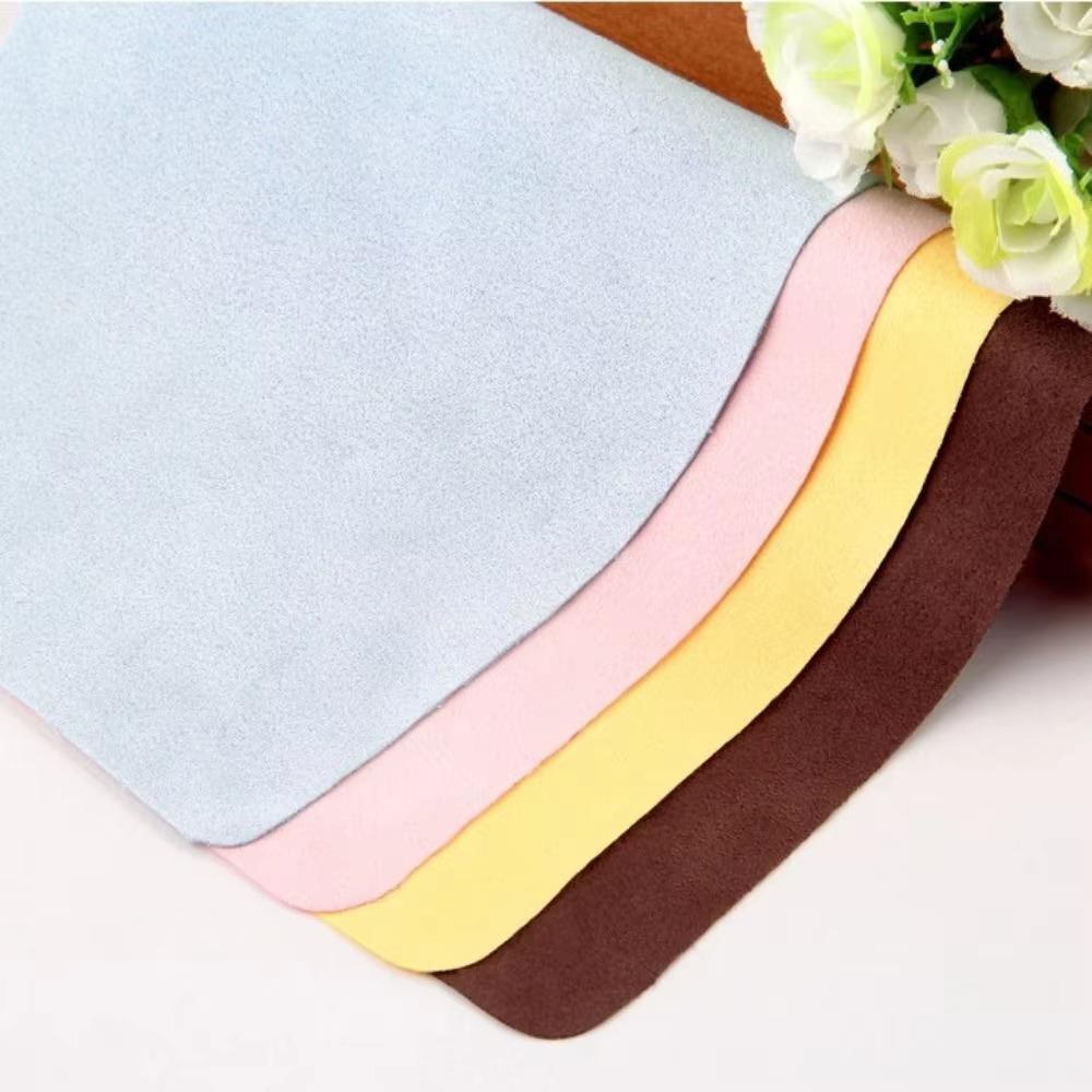 2025 Now 5/10pcs Suede Glasses Clean Microfiber Glasses Cleaning Cloth For Lens Phone Screen Cleaning Wipe Eyewear Accessories