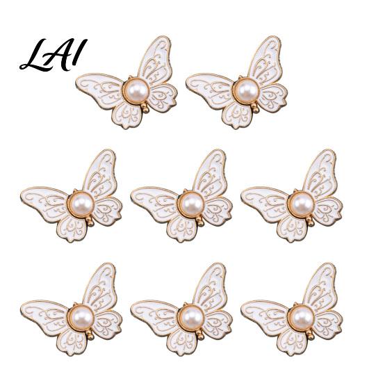 Butterfly Shape Button Pin Waist Tightener Pins No-Sew Pants Tighteners Removable Jeans Reducer Pins for Loose Skirts Dresses Stylish
