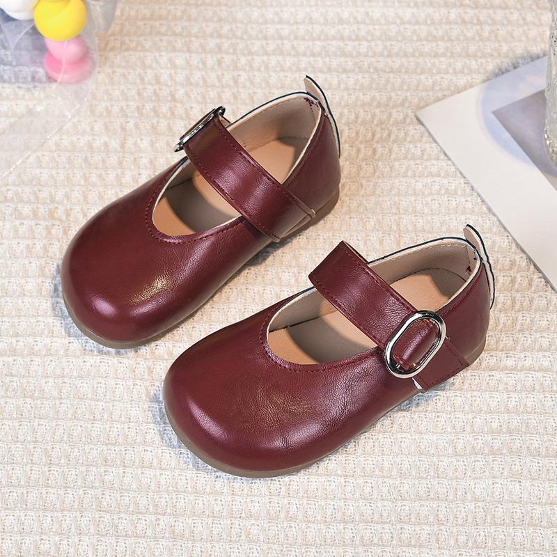 Anti-slip Shoes - New Style Girls' Soft-soled Retro Single Shoes