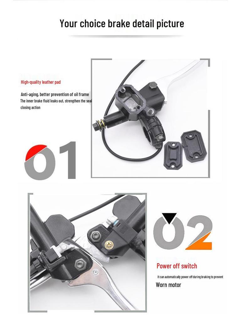 Electric Car & E-bike Hydraulic Caliper Disc Brake Pump Assembly