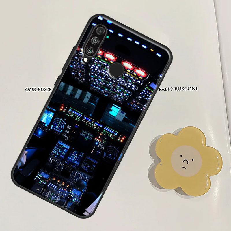 

Cool Airplane Cockpit For Huawei Nova 11 9 10 SE Y60 Y70 Y90 Y61 Y91 Nova 3i 7i 8i 11i P20 P40 Lite P30 Pro Case Huawei P30 Lite