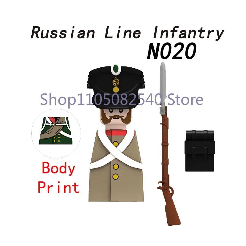 Medieval Military Soldier Figures Napoleon MOC Building Blocks Cavalry Weapons Shield Armor Cannon Militia Cowboy Toys Gift Z013