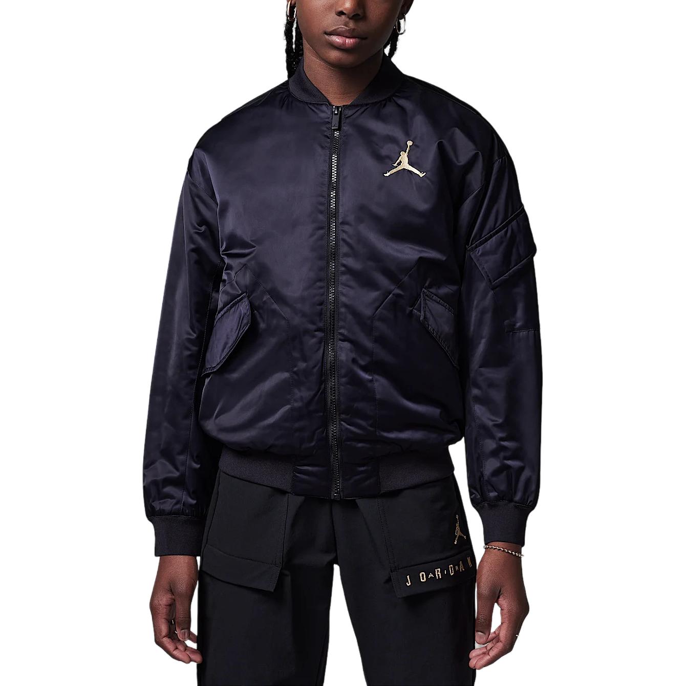 

Куртка Jordan Серия Трансформация Нового Года Письмо Удобная Модная Детская Куртка Черная IB8305-010 L