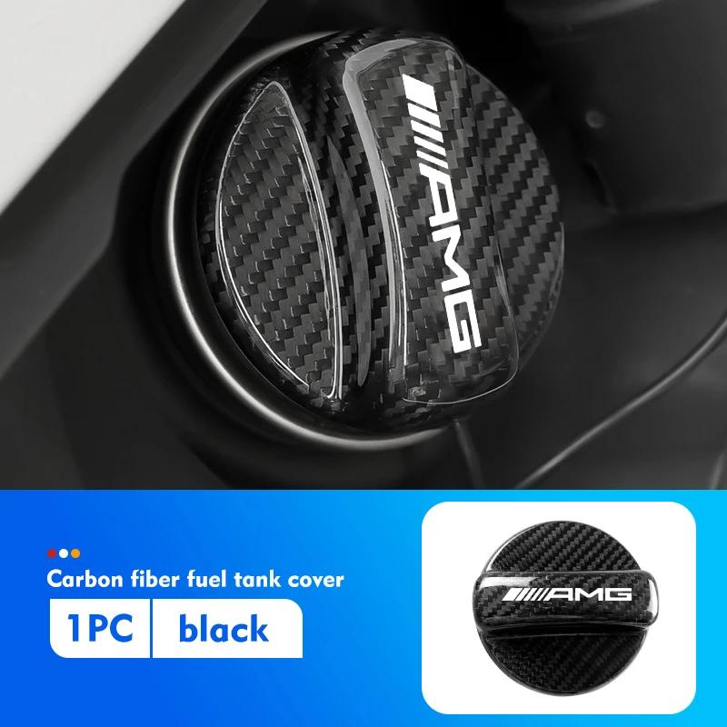 Carbon Fiber Tank Cover Car Fuel Tank Oil Gas Air Cap Trim For AMG A B C E S G Class W201 W210 W108 W205 W203 W204 C180