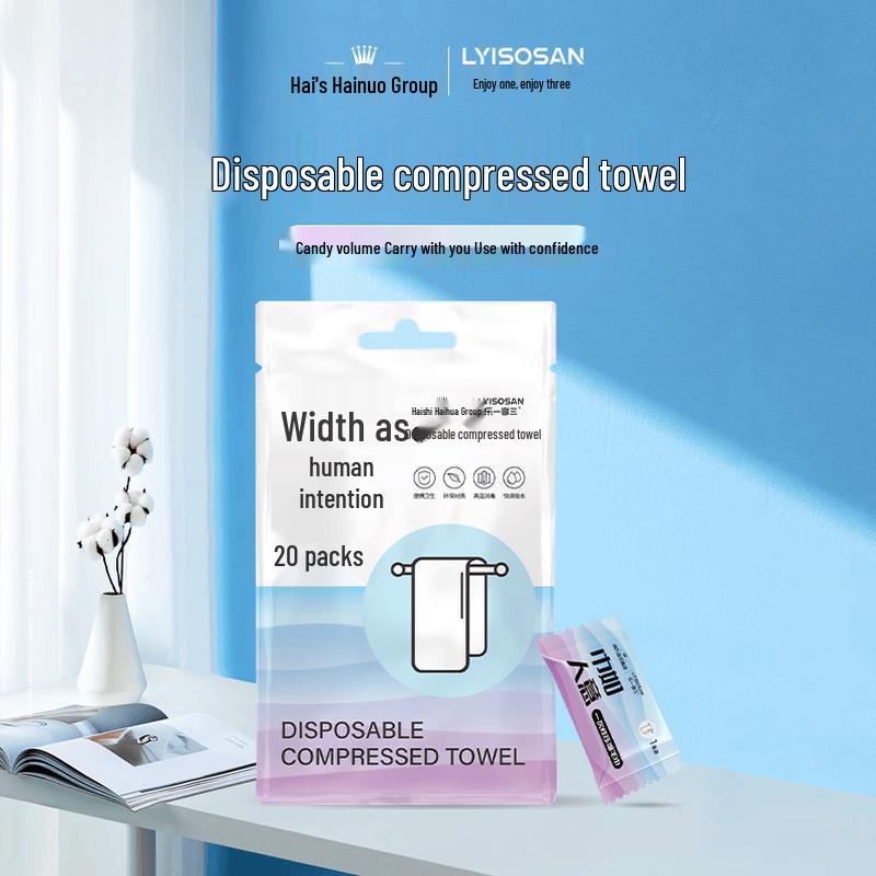 LYISOSAN 20-Pack Disposable Compressed Towels