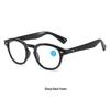 High-End Retro Blue Light Blocking Reading Glasses for Men and Women: Trendy and Youthful Design for Middle-Aged and Elderly