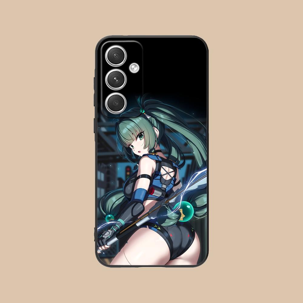 Zenless Zone Zero QingYi Phone Case for Samsung Galaxy S25 S24 S23 S22 S21 S20 Note20 Plus FE Ultra Colorful Cover Luxury Pretty