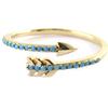 Gold Plated 'Navajos' Turquoise Gold Plated Ring (Cupid's Arrow)