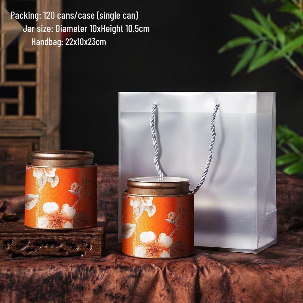 Exquisite High-End Tea Storage Box for Flower, Black, Green, and White Teas - Sealed Jar with Premium Gift Packaging