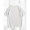 European Size Gothic Skull Pattern Printed Men's Round Neck Short Sleeve T-Shirt, Summer Comfortable Versatile Top,