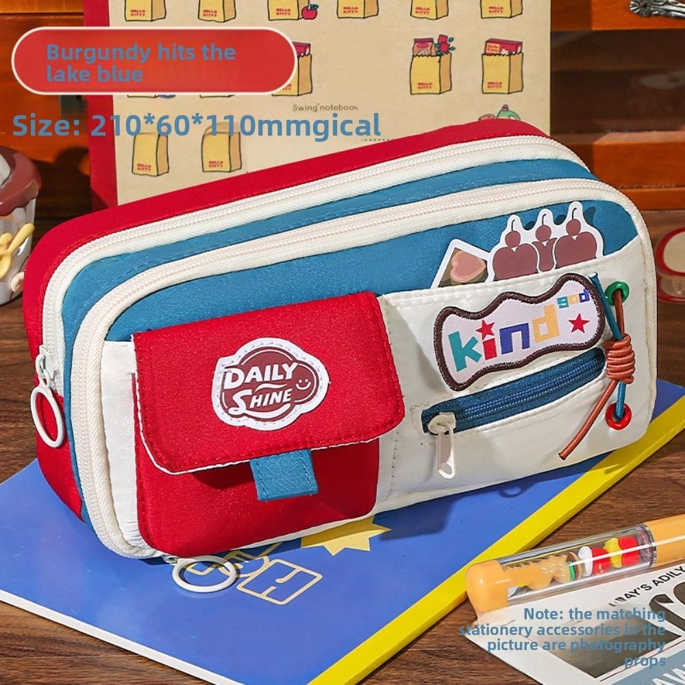 Large Capacity Dopamine Pencil Bag Cosmetics Storage Pen Pencil Case  Gilrs Boys