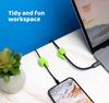 10pcs Silicone Thumb Wall Hook Multi-function Self-Adhesive Cable Clips Cable Organizer Clips Key Hanger Creative In Office Home