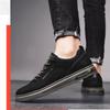 2023 New Men's Fashion Casual Leather Shoes Non-slip Wear-resistant Sports Shoes Comfortable Flat Slip-on Casual Shoes Shoes Men