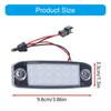 Pair Strong Plastic LED License Plate Lights Offering Long Lasting Performances Vehicle Accessories for Korea Vehicle