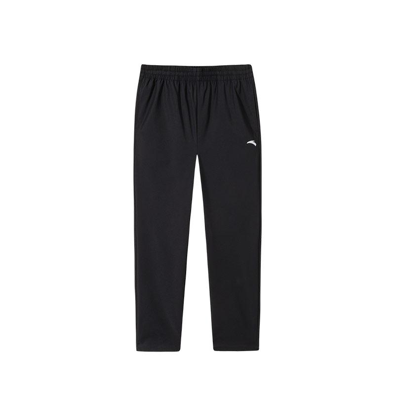 

Anta Training Series Solid Color Mid Waist Comfortable Breathable Versatile Sports Long Pants Men bottoms Black 952517505-3 S