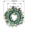 30CM Artificial Flower Eucalyptus Wreath Outdoor Decoration Front Door Wall Window Decoration Simulation Holiday Wre