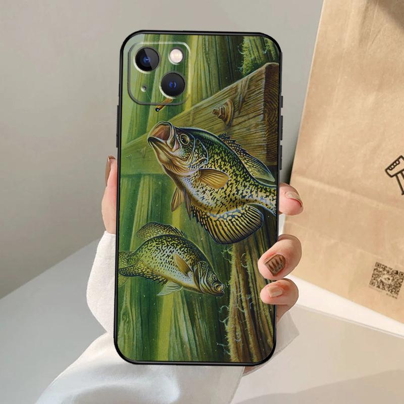 Art Fishing Lure Phone Case For iPhone 17 Air 16 15 14 13 12 11 Pro Max 12 13 Mini 15 16 Plus 16e Cover Coque