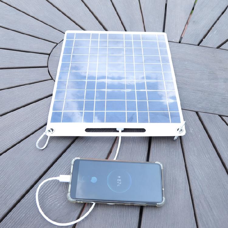 15W Flexible Polycrystalline Solar Panel Controller Dual USB Regulator Charging