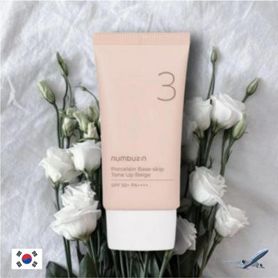 NO.3 Porcelain Base-skip TONE-UP BEIGE Sunscreen SPF50+ PA++++ 50ml
