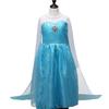 Frozen Elsa Princess Ice Blue Heart Magic [YITING] Kids' Costume, 7-Piece Set, (Princess Dress, Tiara, Wand, Gloves, Necklace, Ring, Earrings)