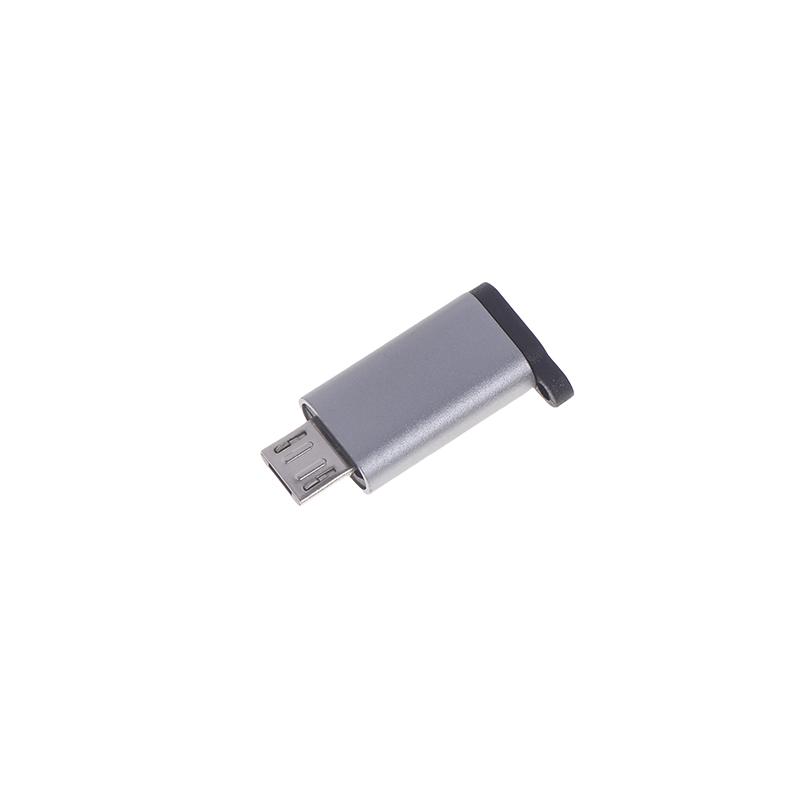 

Переходник USB Type C на Micro USB для телефона и планшета, переходник Micro USB Male на Type C Female для кабеля для зарядки телефона серый