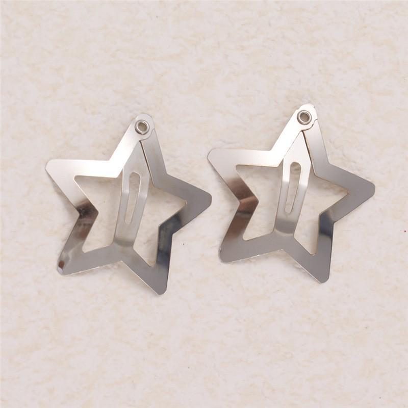 Colorful Star Hair Clips: Cute, Small, Five-Pointed Star BB Clips for Girls' Hair