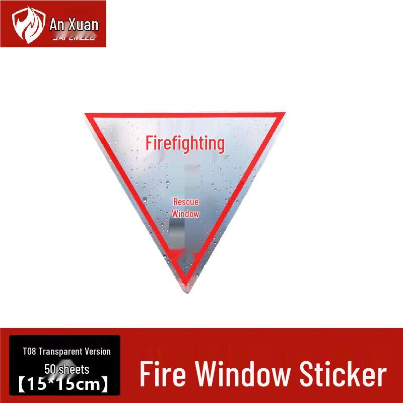 Self-Adhesive Fire Rescue Window Decal