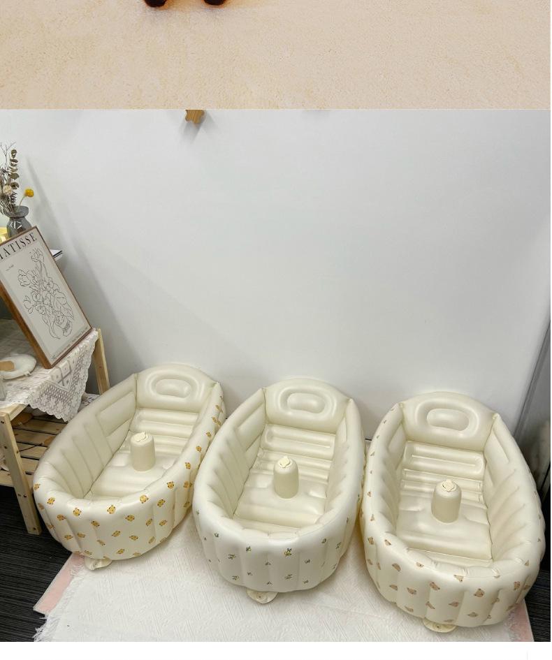Foldable Inflatable Baby Bathtub: Sit & Lie Newborn Bathing Solution