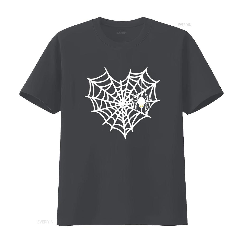 Halloween Spinnennetz Kostüm Süßes Herz T-Shirt vintage Gewaschen Atmungsaktiv Unisex Grafik Bequem homme