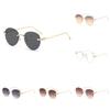 Classy Sunglasses Oval Metal Frame Lenses Uv  Summer Outdoor Sun Protection