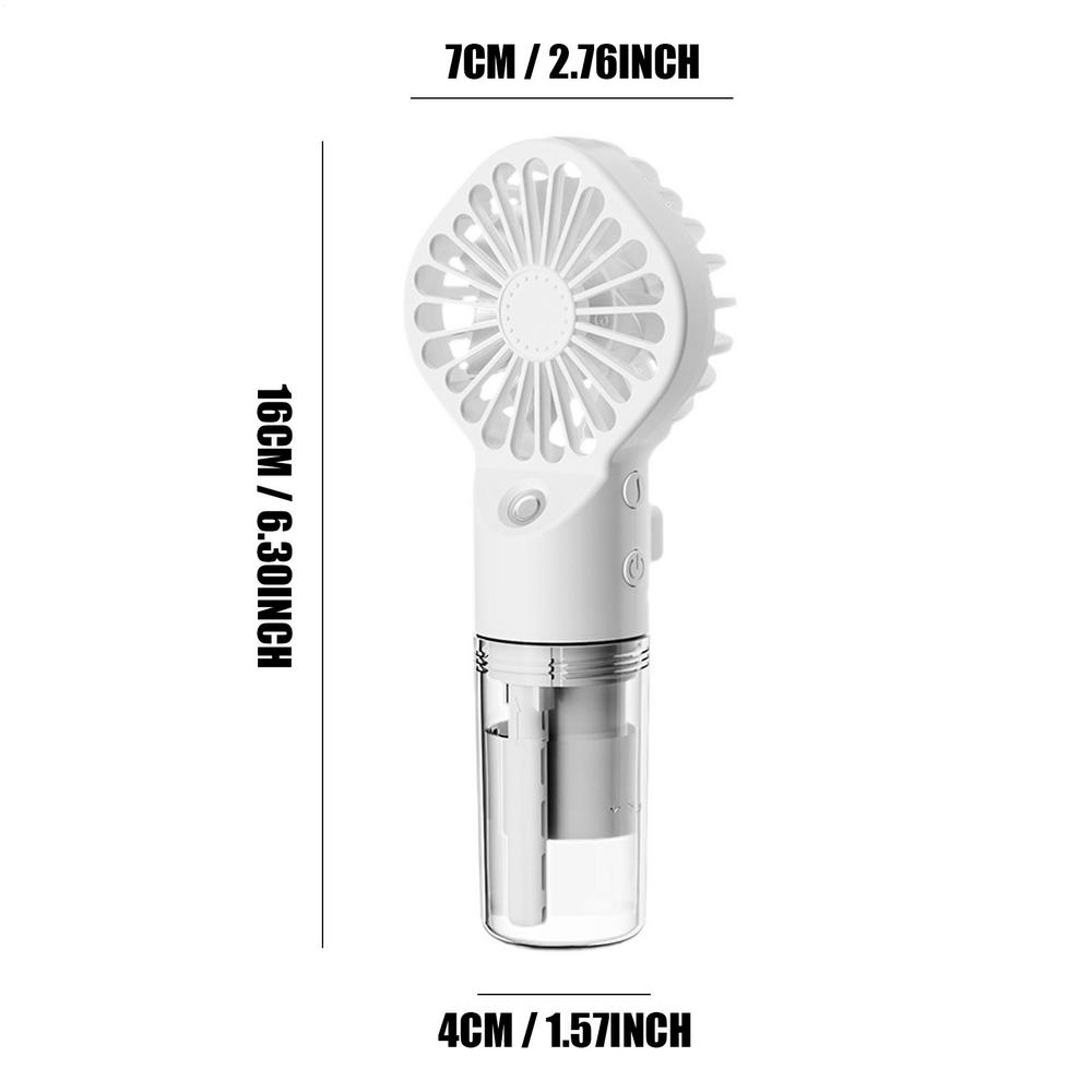 

Portable Rechargeable Handheld Misting Fan Battery Operated USB Rechargeable Mini Face Steamer Fan For Travel Outdoor Small Fans